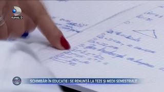 Schimbări în educație - se renunță la teze și medii semestriale