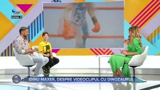Dinu Maxer, despre videoclipul cu dinozaurul