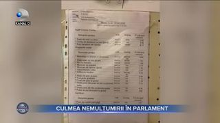 Culmea nemulțumirii &icirc;n Parlament
