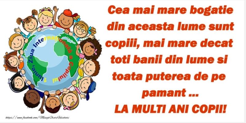 La mulţi ani de Ziua Copilului! Mesaje emoţionante pentru cei mici de 1 iunie: "Să fii copil e un lucru minunat..."