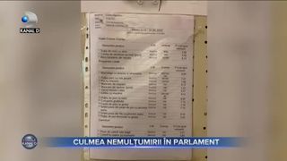 Culmea nemulțumirii &icirc;n Parlament