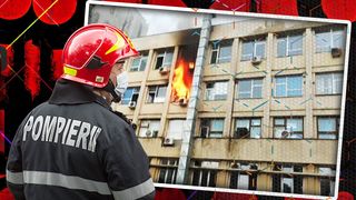 VIDEO - Alertă de incendiu la Spitalul de copii "Sf&acirc;nta Maria" din Iași. A fost activat Planul Roșu de intervenție. 50 de copii, evacuați pe brațe