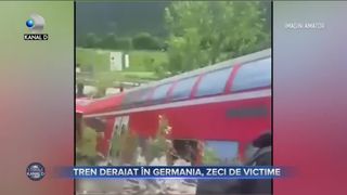 Tren deraiat în Germania, zeci de victime