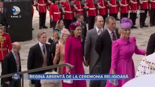 Regina absentă de la ceremonia religioasă