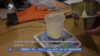 Ciment bio, făcut din resturi de m&acirc;ncare