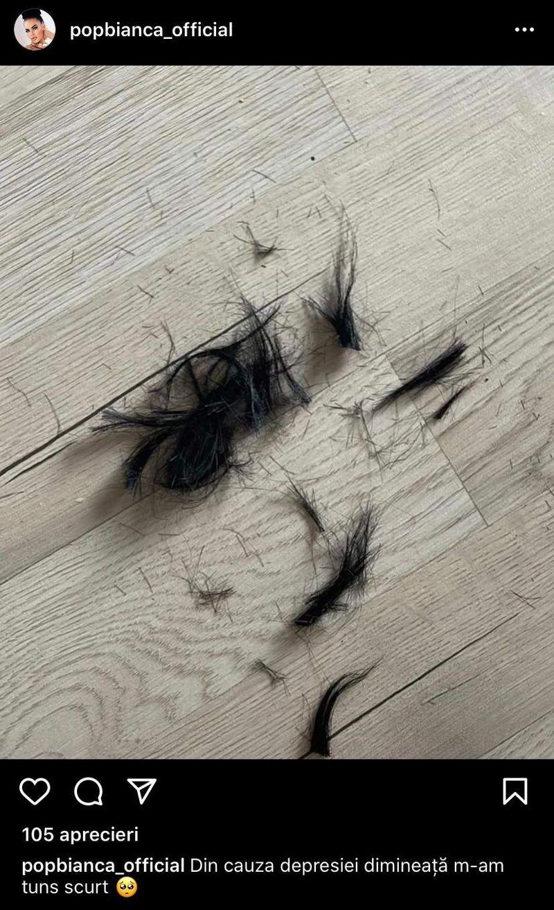 bianca pop s-a tuns singură
