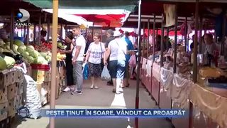 Pește ținut &icirc;n soare, v&acirc;ndut ca proaspăt