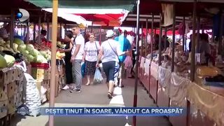 Pește ținut în soare, vândut ca proaspăt