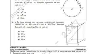 Subiecte Evaluarea Națională 2022 Matematică Edu.ro. Le poți consulta aici, punct cu punct. Cât de grele ți se par?