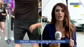 Polițist prins cu droguri la festival