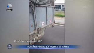Români prinși la furat în Paris