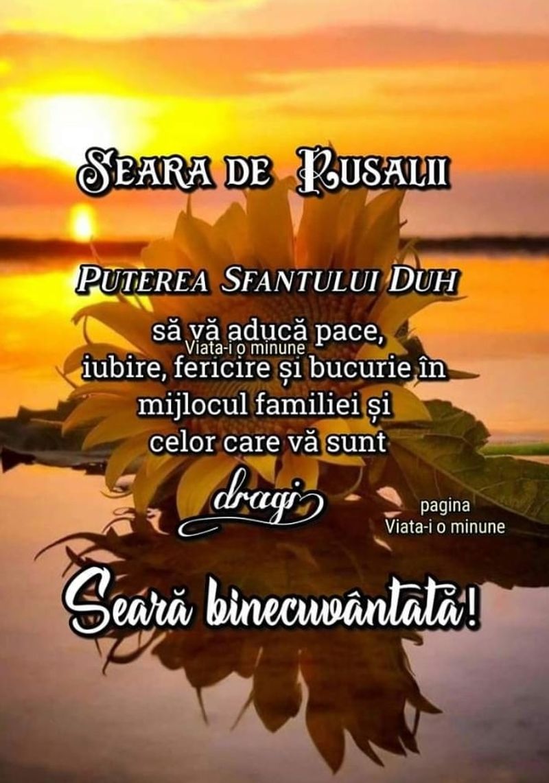 Mesaje creștine de Rusalii 2022: ”Fie ca Dumnezeu să te călăuzească în tot ceea ce faci”