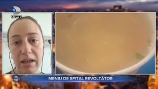 Meniu de spital revoltător