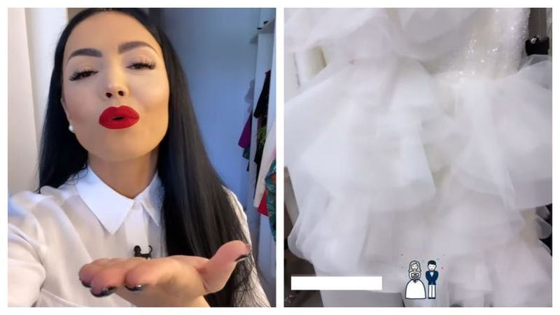 Andreea Mantea s-a filmat printre rochiile de mireasă și s-a oprit la una! Cum arată rochia perfectă pentru prezentatoarea emisiunii Casa Iubirii?