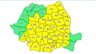 Meteorologii anunță un nou cod galben de ploi torențiale, vijelii și grindină. Avertismentul vizează aproape toată țara