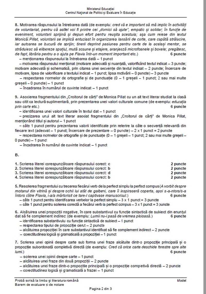 Evaluarea Națională 2022