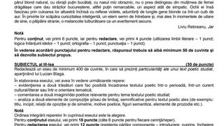 Subiecte BAC 2022 Rom&acirc;nă