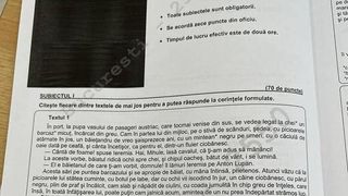 Barem Evaluare Națională 2022 Rom&acirc;nă. Subiectele care au picat și c&acirc;te puncte primesc elevii pentru fiecare