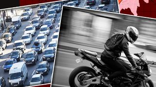 VIDEO - Motociclist amenințat cu un cuțit de un șofer în trafic