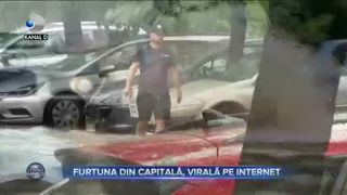 Furtuna din Capitală, virală pe internet