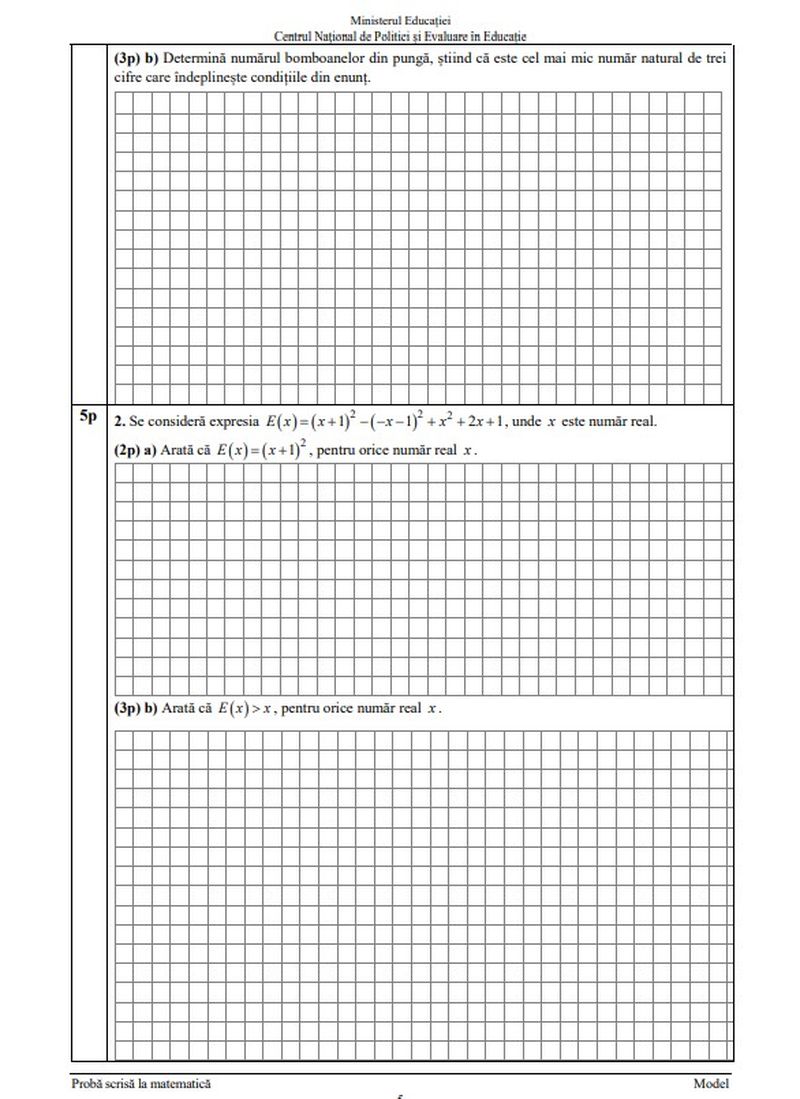 Edu.ro Subiecte Evaluare Națională 2022 Matematică