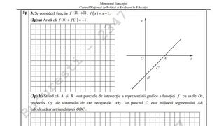 Subiecte Matematică Evaluarea Națională 2022 Matematică. Problemele care le-au dat bătăi de cap elevilor. Barem de corectare, punct cu punct