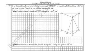 Subiecte Matematică Evaluarea Națională 2022 Matematică. Problemele care le-au dat bătăi de cap elevilor. Barem de corectare, punct cu punct