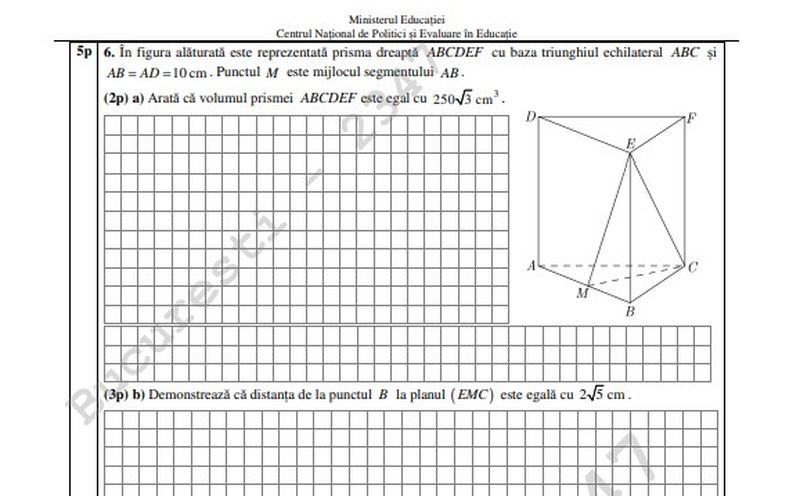 Barem Evaluarea Națională 2022 Matematică EDU.RO