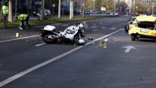 Un motociclist a fost spulberat pe un drum național din Giurgiu