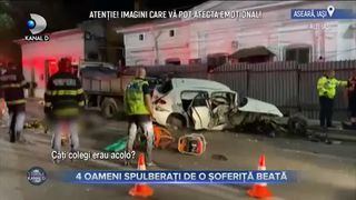 4 Oameni spulberați de o șoferiță beată