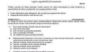 EDU.ro Subiecte BAC 2022 Logică