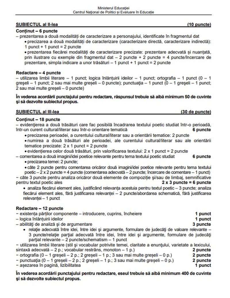 EDU.RO Subiecte BAC 2022 Română. Ce subiecte au picat? Punctul care le-a dat bătăi de cap elevilor