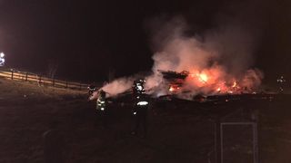 Incendiu la o cabană din Sibiu &icirc;n care erau cazate 52 de persoane