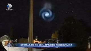 Spirala de pe cer, apariție neobișnuită