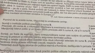 Subiecte istorie BAC 2022