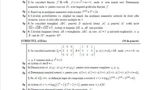 subiecte matematică bac