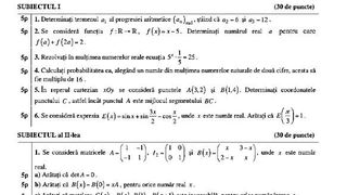 Barem Matematică BAC 2022: Rezolvări şi punctaje pentru profilul mate-info, tehnologic şi ştiinţe ale naturii