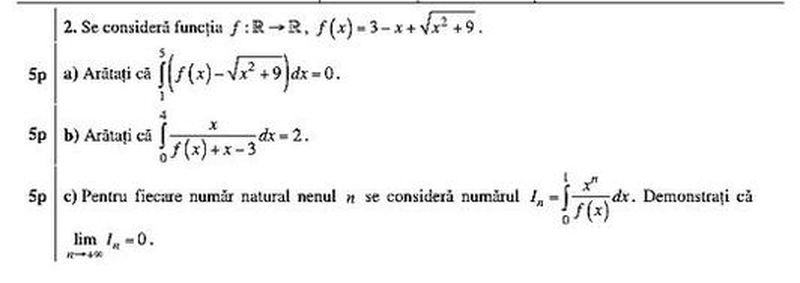 Barem Matematică BAC 2022: Rezolvări şi punctaje pentru profilul mate-info, tehnologic şi ştiinţe ale naturii
