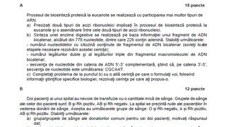 Subiecte Anatomie - Biologie BAC 2022