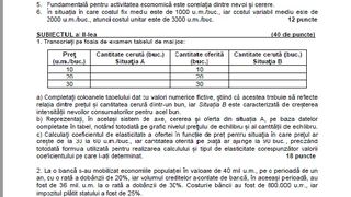 Subiecte Economie BAC 2022