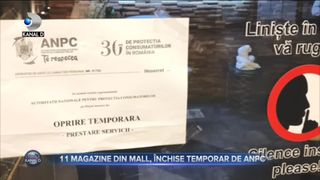 11 magazine din mall, &icirc;nchise temporar de ANPC