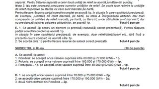 Barem Geografie BAC 2022