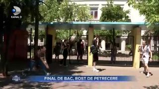 Final de bac, rost de petrecere