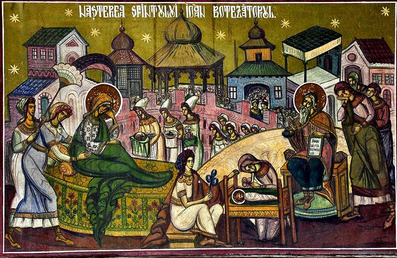 Calendar ortodox 24 iunie: Nașterea Sfântului Ioan Botezătorul.