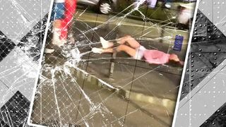 VIDEO - Tânără bătută crunt pe stradă în Brașov de un bărbat