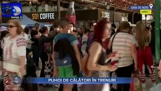Puhoi de călători &icirc;n trenuri