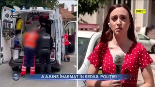 A ajuns &icirc;narmat &icirc;n sediul poliției