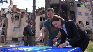 Maia Sandu, vizită la Kiev, la doar o zi după atacul devastator al Rusiei