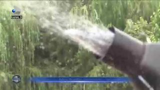 S-au răcorit pe plajă cu zăpadă artificială