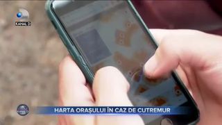 Harta orașului în caz de cutremur